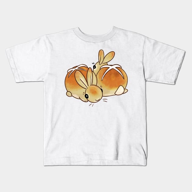 Hot Cross Buns Kids T-Shirt by Kylah0h